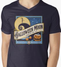 Halloween Moon Men's V-Neck T-Shirt