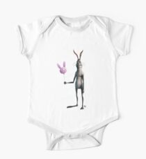 Kaninchen & Ballon Baby Body Kurzarm