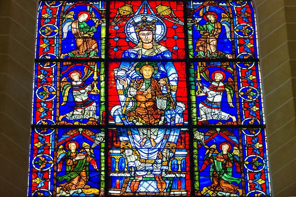 "NotreDame de la Belle Verrière (The Blue Virgin), Cathédrale Notre