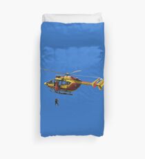 Ecureuil EC 145 with winch Duvet Cover