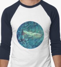 Moonlit Sea Baseball Âľ Sleeve T-Shirt