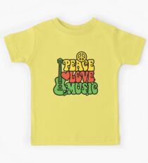 Reggae-Friedensliebes-Musik Kinder T-Shirt