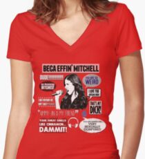 Beca Mitchell - Pitch Perfect - Anna Kendrick - Bechloe Women's Fitted V-Neck T-Shirt