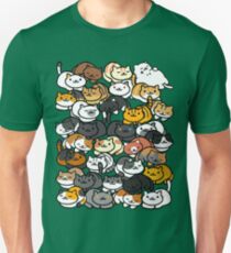 Camiseta unisex Neko Atsume Sleepy Kitties