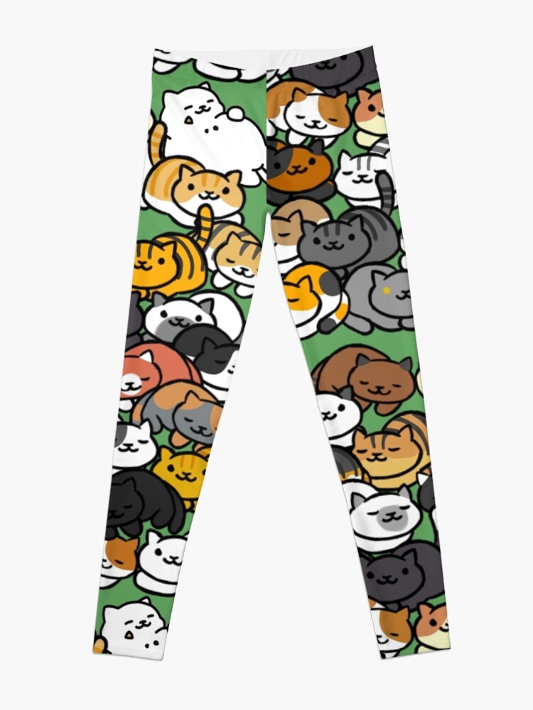 Alternate view of Neko Atsume Sleepy Kitties Leggings