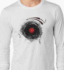 Vinyl Records Retro Grunge Long Sleeve T-Shirt