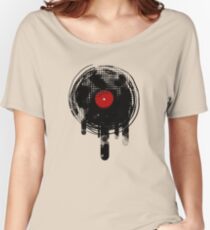 Melting Vinyl Records Vintage Women's Relaxed Fit T-Shirt