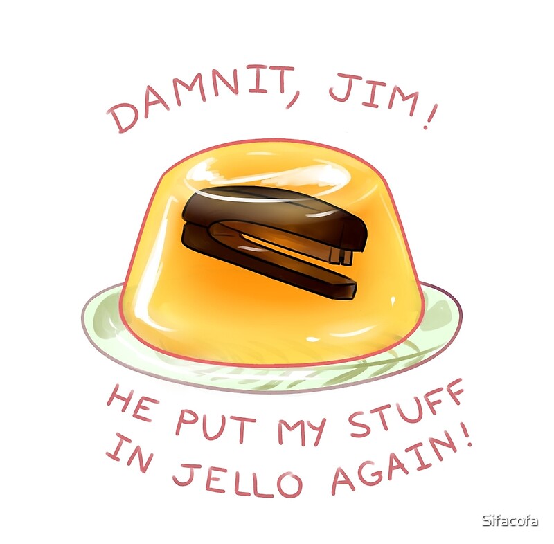 "stapler in jello" Greeting Cards by Sifacofa Redbubble