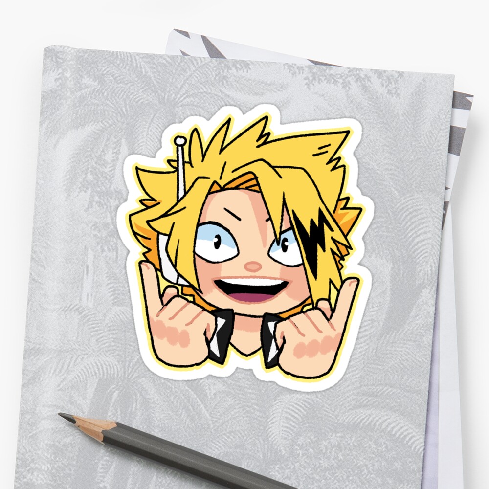 Denki Kaminari Stickers By Shebifer Redbubble