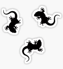 3 Lizards Geckos Sticker