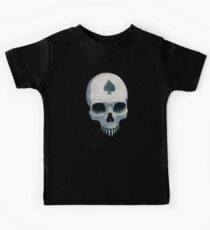 Vampire Skull, Ace of Spades Kids T-Shirt