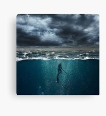 Spearfishing Canvas Print
