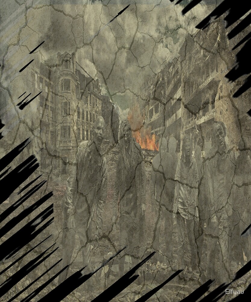 "End of Days, Zombie Apocalypse, Dark Designs" by Elfyau | Redbubble