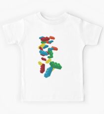 Falling Legos Kids Tee