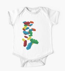 Falling Legos One Piece - Short Sleeve