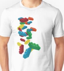 Falling Legos Unisex T-Shirt