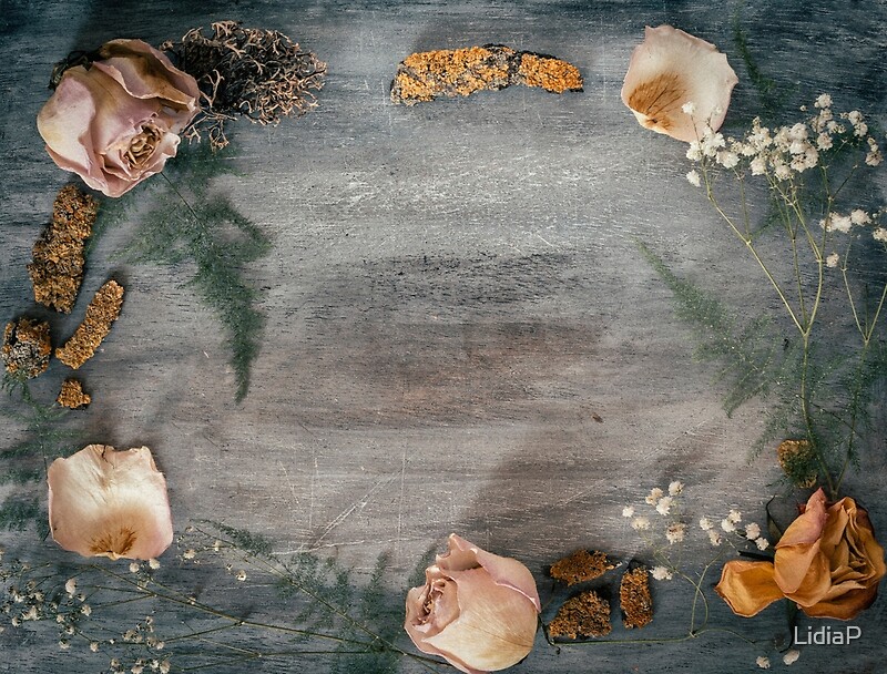 "Floral Rustic Border" Art Prints by LidiaP Redbubble