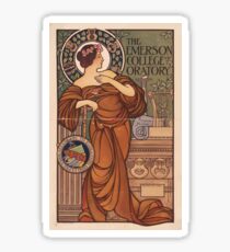Artist Posters The Emerson College of Oratory 0593 Sticker