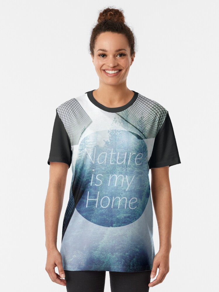 Alternative Ansicht von Nature is my Home Grafik T-Shirt