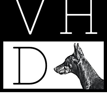Artwork thumbnail,  VHD - T Shirt (White Letter Variant) by HohenhallaDobes