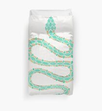 Mint & Gold Serpent Duvet Cover