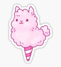 Cotton candy llama Sticker