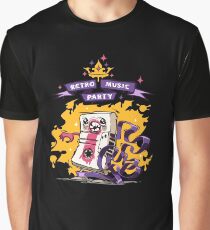 Retro Music Party Poster Graphic T-Shirt