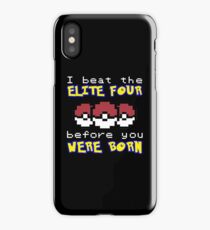 I beat the Elite Four iPhone Case