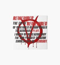 v for vendetta quote Art Board