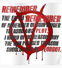 v for vendetta quote Poster