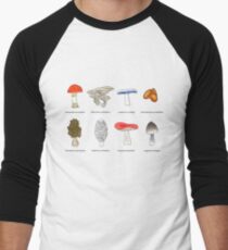 Mushroom Mania Men's Baseball ¾ T-Shirt