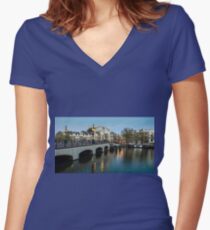 Magere Brug Amsterdam Women's Fitted V-Neck T-Shirt
