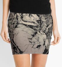 The Dragon's Daughter- Sepia Mini Skirt