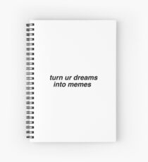 Cuaderno de espiral meme sueño
