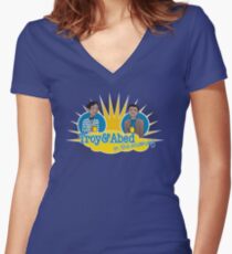 Troy and Abed in the Morning Women's Fitted V-Neck T-Shirt
