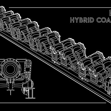 Artwork thumbnail, RMC Hybrid Coaster Blueprint Design by CoasterMerch