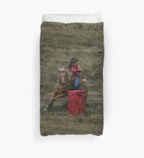 I Dream of Barrel Racing Duvet Cover
