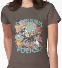 Cyber ninja police Women's Fitted T-Shirt
