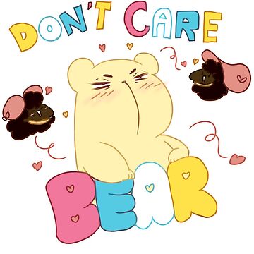 Artwork thumbnail, Cute Anime Don't Care Bear by S-morishita