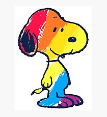 Snoopy Colorful Photographic Print