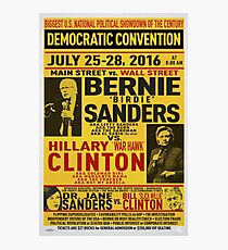 Bernie vs. Hillary poster Photographic Print