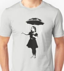 Banksy Rain Unisex T-Shirt