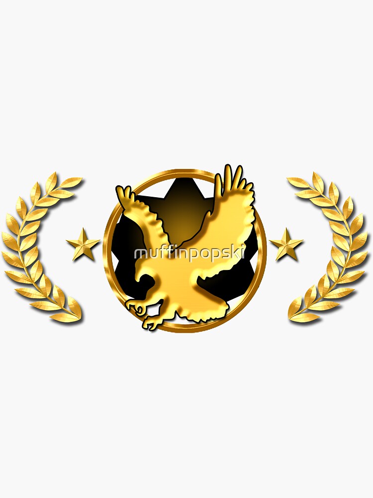 "Legendary Eagle Master CSGO Rank Emblem" Sticker by muffinpopski