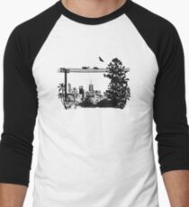 Brisbane Evening Skyline Men's Baseball ¾ T-Shirt