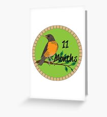 11 Months Greeting Card
