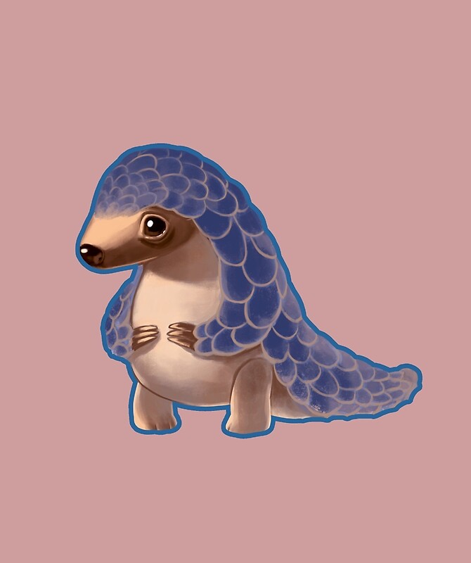 "Cute Baby Pangolin " by LinaFleer | Redbubble