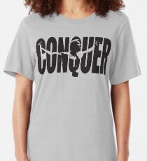 CONQUER (Arnold Iconic Schwarz) Slim Fit T-Shirt
