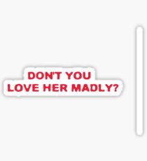 Rock Love Lyrics Sticker