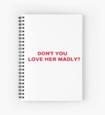 Rock Love Lyrics Spiral Notebook