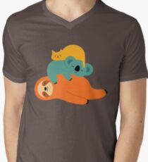 Being Lazy Men's V-Neck T-Shirt